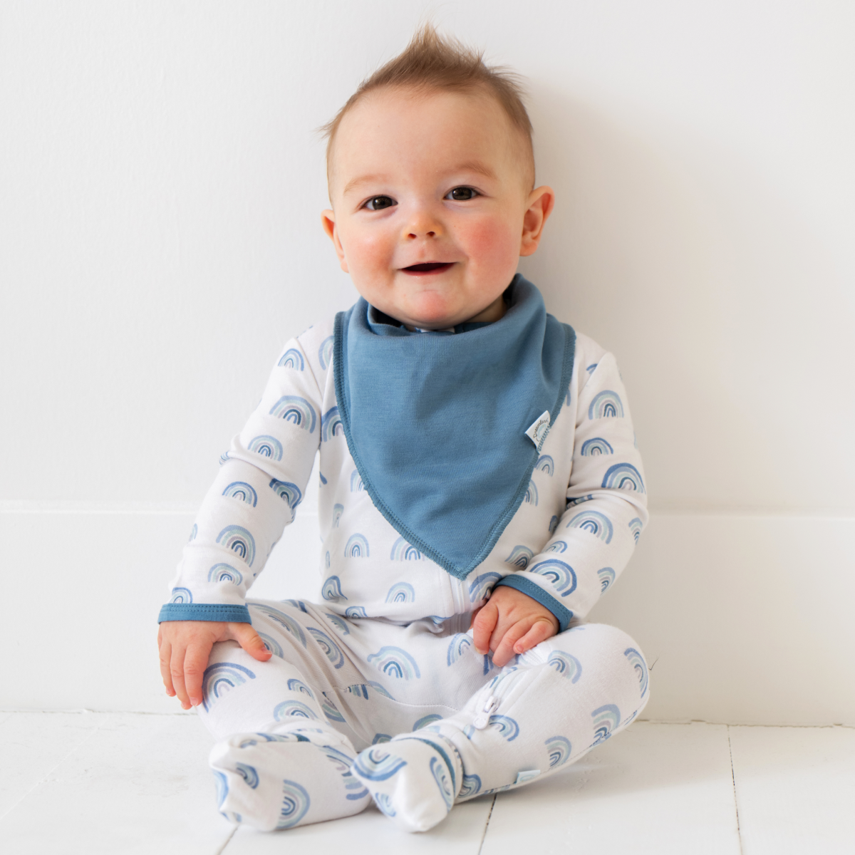 Blue Rainbow Bamboo Pajamas