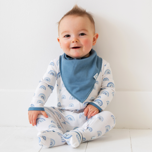 Blue Rainbow Bamboo Pajamas