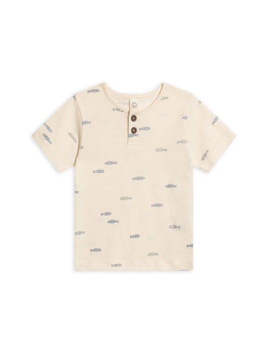Short Sleeve Henley