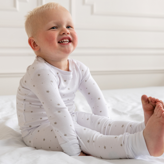 Grey Star Toddler Bamboo Pajamas